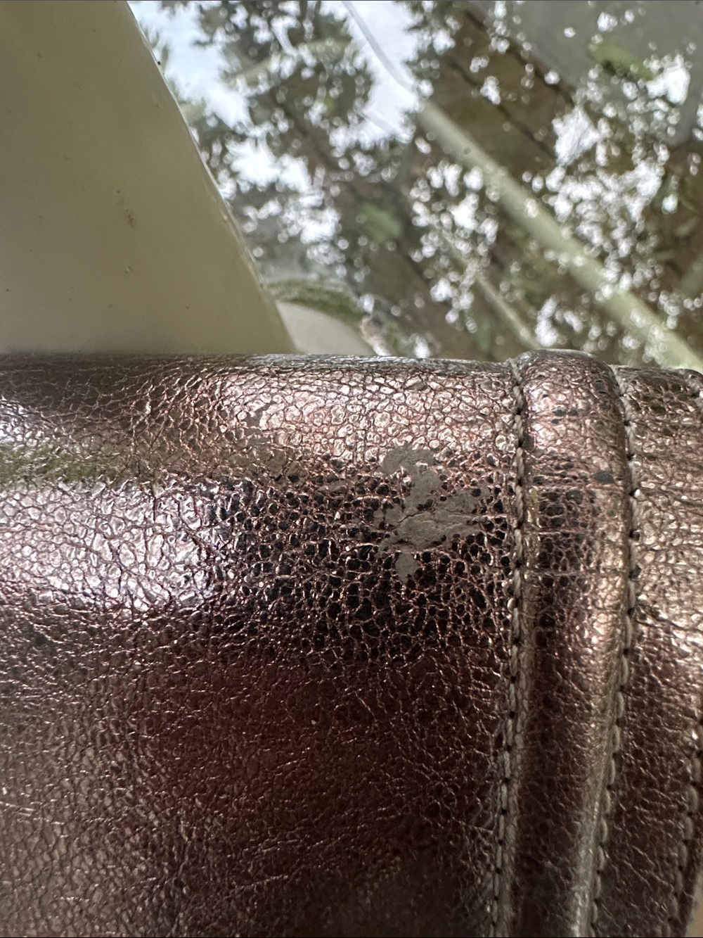 Coach Vintage Metallic Pewter Compact Wallet - Picture 9 of 11